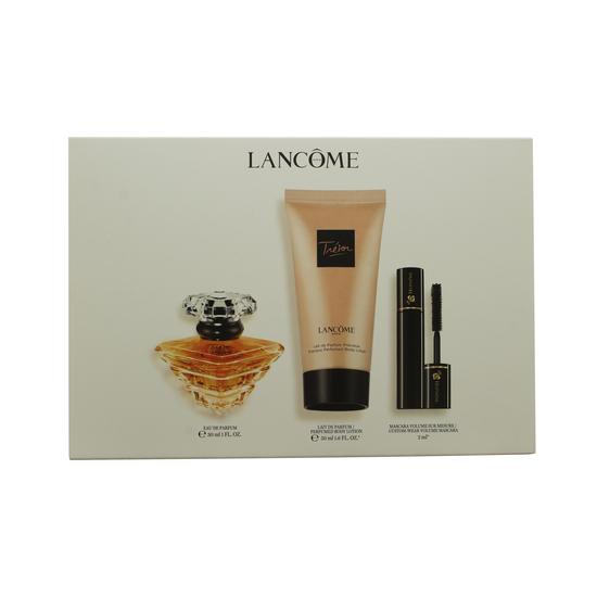 Lancôme Trésor Gift Set 30ml Eau De Parfum + 50ml Body Lotion + 2ml Mascara