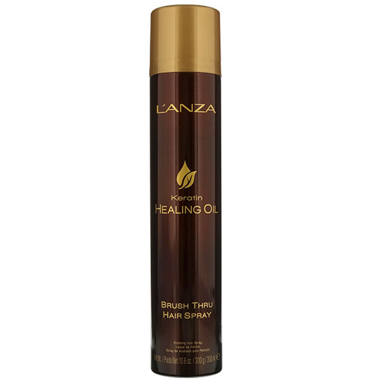 L'Anza Keratin Healing Oil Brush Thru Hairspray 350ml