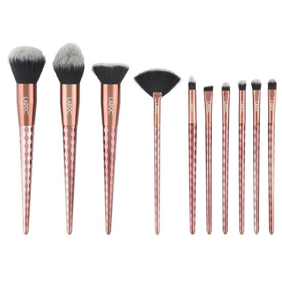 LaRoc 10 Piece Diamond Brush Set Bronze