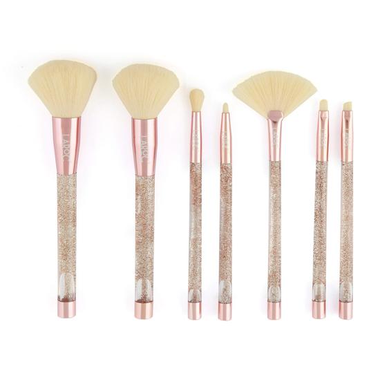 LaRoc 7 Piece Gold Glitter Brush Set