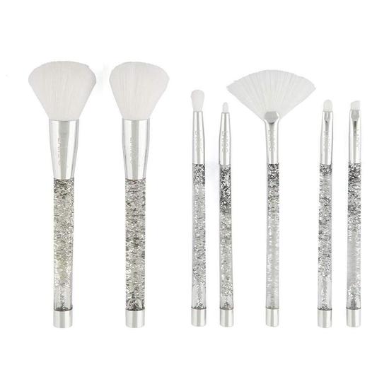 LaRoc 7 Piece Silver Glitter Brush Set