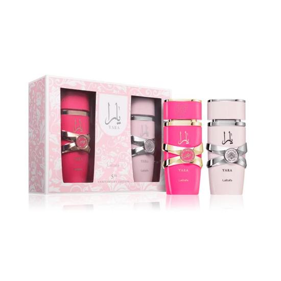 Lattafa 5th Anniversary Edition Gift Set Yara 100ml Eau De Parfum + Yara Candy 100ml Eau De Parfum
