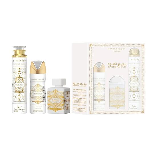 Lattafa Bade'e Al Oud Honor & Glory For Unisex Gift Set 3 Piece