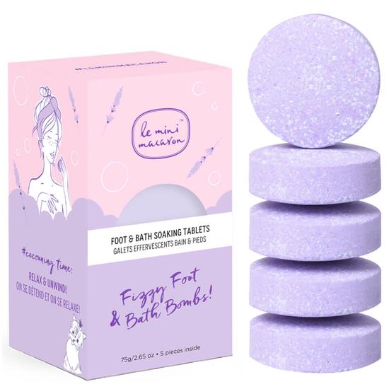 Le Mini Macaron Fizzy Foot & Bath Bombs 75g