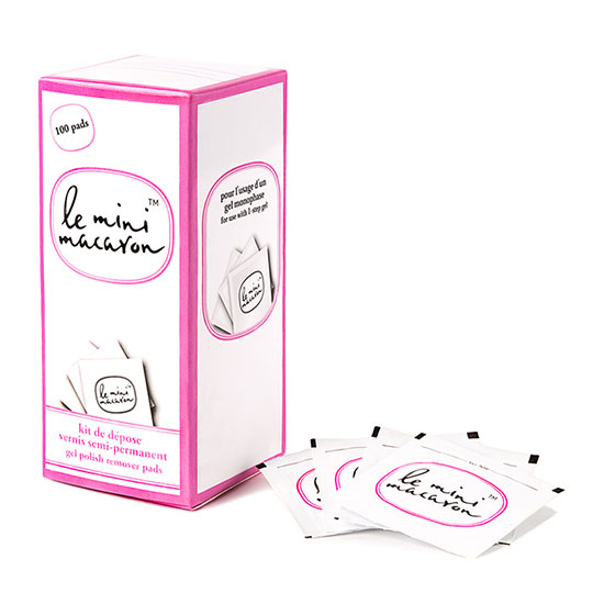 Le Mini Macaron Gel Remover Pads x 100