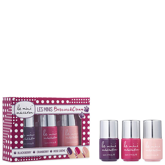 Le Mini Macaron Les Minis Gel Polish Trio Berries & Cream