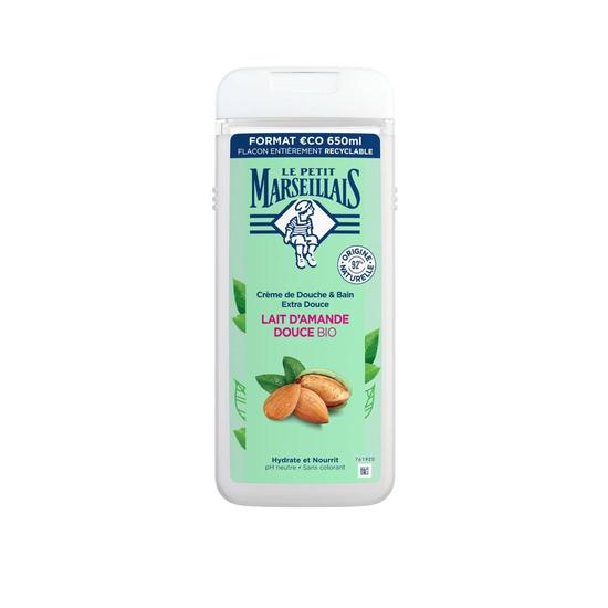 Le Petit Marseillais Extra Gentle Shower Cream With Organic Sweet Almond Milk 650ml