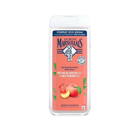 Le Petit Marseillais Extra Gentle Shower Gel Organic White Peach & Organic Nectarine 650ml