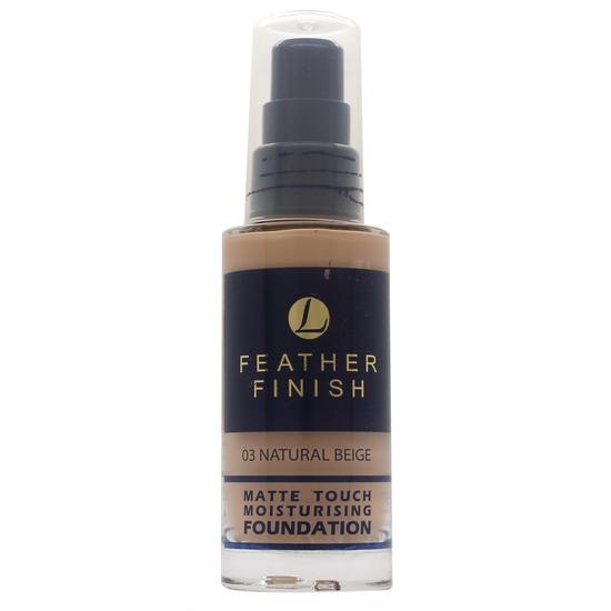 Lentheric Feather Finish Matte Touch Moisturising Foundation Natural Beige 03