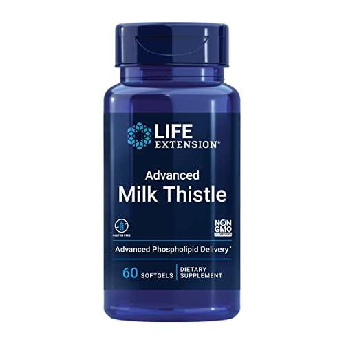 Life Extension Advanced Milk Thistle Supplement For Liver Function Support, Kidney Health & Detox With Silymarin, Silibinins, Isosilybin A, B