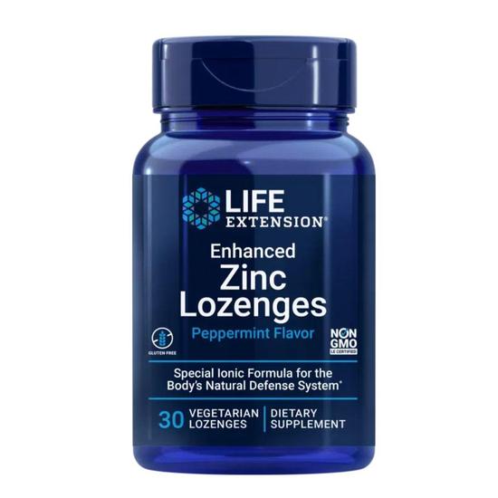 Life Extension Enhanced Zinc Peppermint Lozenges 30 Lozenges