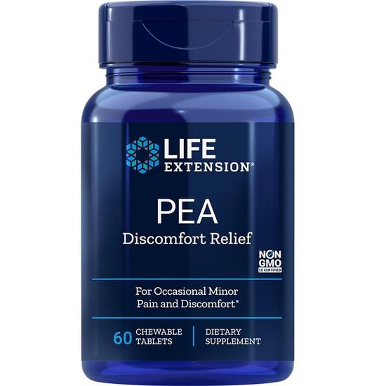 Life Extension PEA Discomfort Relief Chew Tablets 60 Tablets