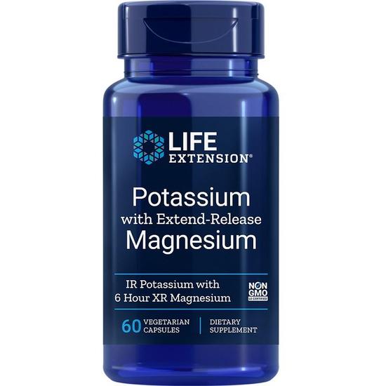 Life Extension Potassium With Extend-Release Magnesium Vegicaps 60 Vegicaps