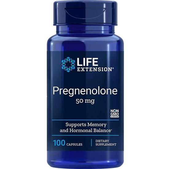 Life Extension Pregnenolone 50mg Capsules 100 Capsules