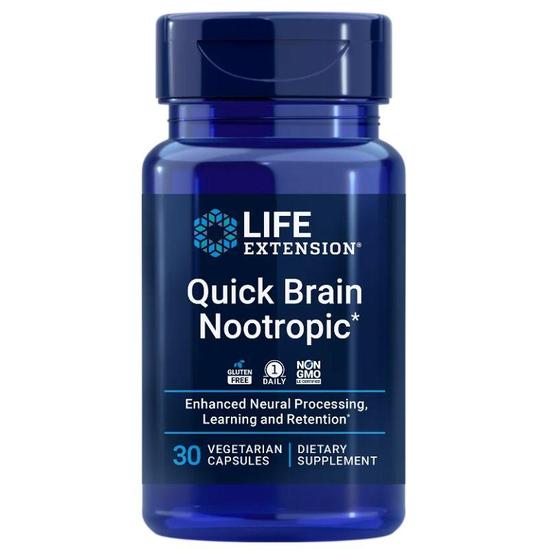 Life Extension Quick Brain Nootropic Capsules 30 Capsules