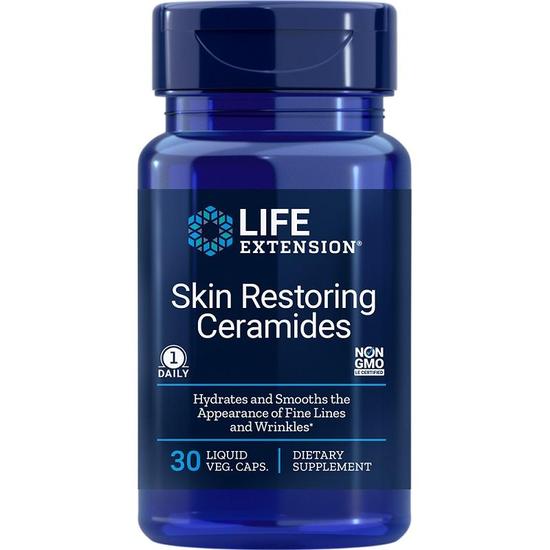 Life Extension Skin Restoring Ceramides Vegicaps 30 Vegicaps
