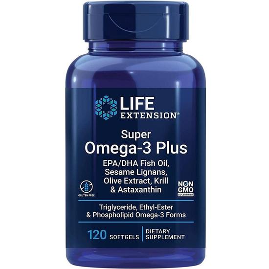 Life Extension Super Omega-3 Plus Softgels 120 Softgels