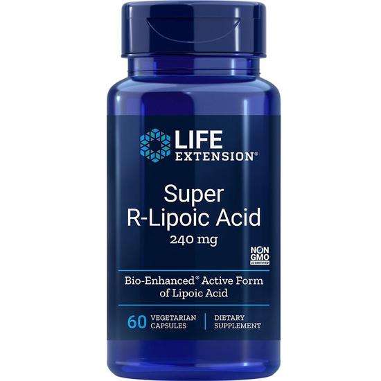 Life Extension Super R-Lipoic Acid 240mg Vegicaps 60 Vegicaps