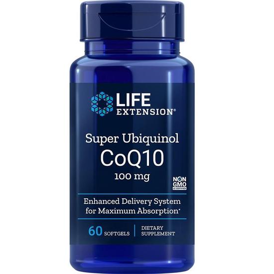 Life Extension Super Ubiquinol CoQ10 100mg Softgels 60 Softgels