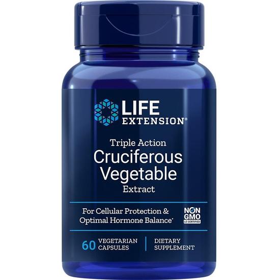 Life Extension Triple Action Cruciferous Vegetable Extract Vegicaps 60 Vegicaps