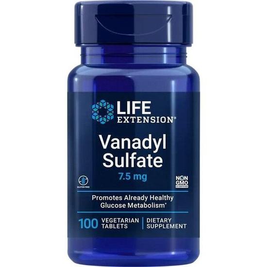 Life Extension Vanadyl Sulphate 7.5mg Tablets 100 Tablets
