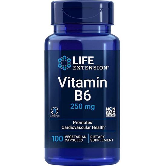 Life Extension Vitamin B6 250mg Vegicaps 100 Vegicaps