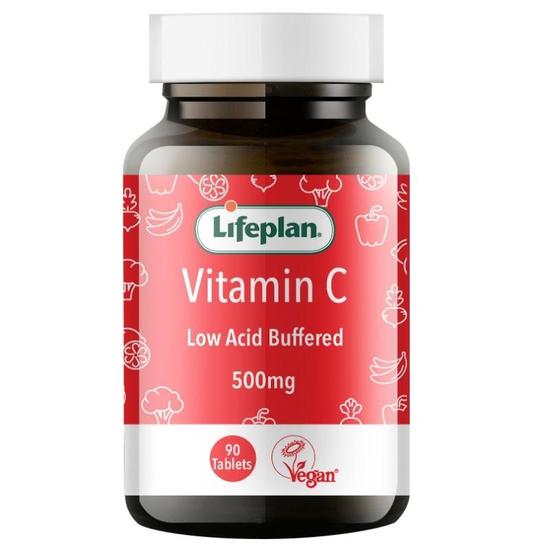 Lifeplan Buffered Vitamin C 500mg Tablets 90 Tablets