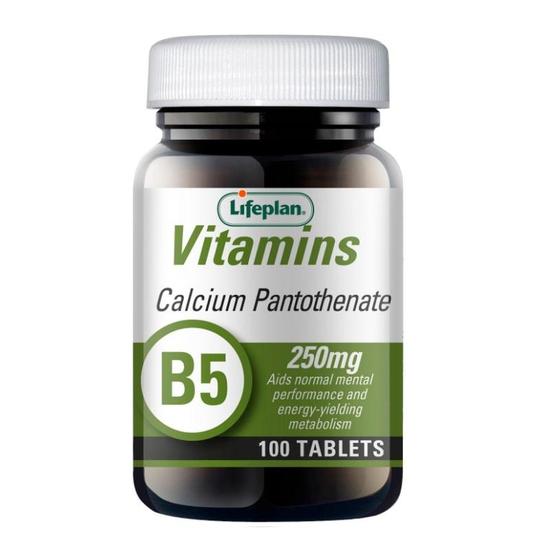 Lifeplan Calcium Pantothenate Vitamin B5 Tablets 100 Tablets