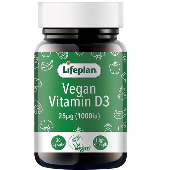Lifeplan Vegan Vitamin D3 1000iu Capsules 30 Capsules