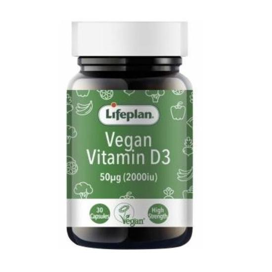 Lifeplan Vegan Vitamin D3 2000iu Capsules 30 Capsules
