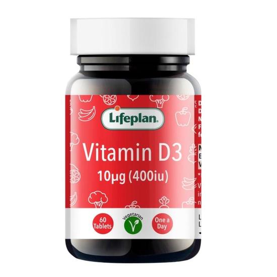 Lifeplan Vitamin D3 400iu Tablets 60 Tablets