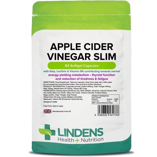 Lindens Apple Cider Vinegar Slim Capsules 84 Capsules