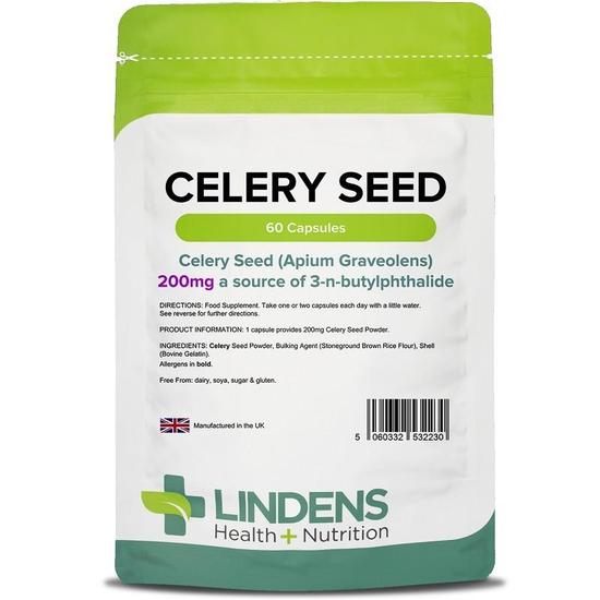 Lindens Celery Seed 200mg Capsules 60 Capsules