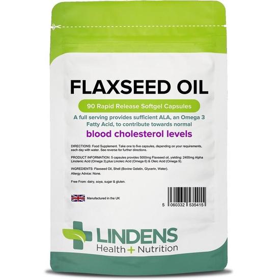 Lindens Flaxseed Oil 1000mg Capsules 90 Capsules