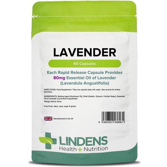 Lindens Lavender 80mg Capsules 60 Capsules