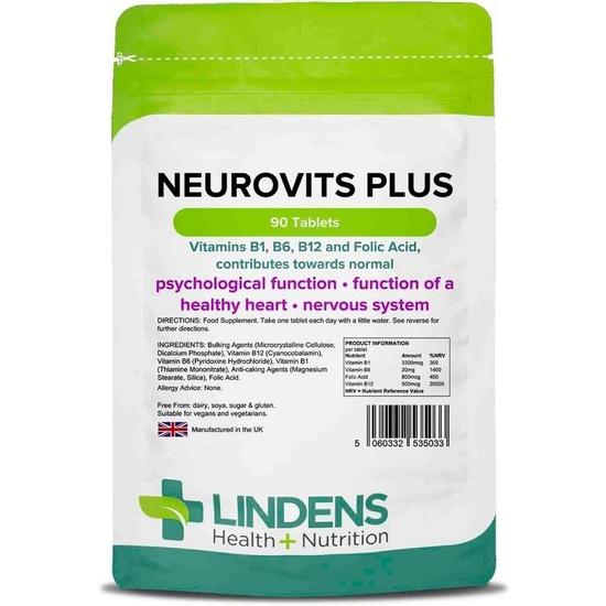 Lindens Neurovits Plus Tablets 90 Tablets