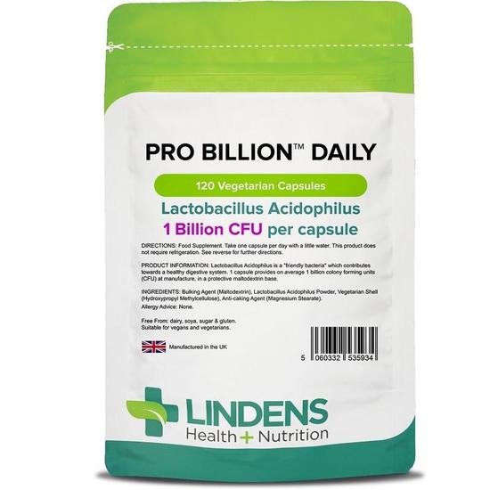 Lindens Pro Billion Daily 1bn Veg Capsules 120 Capsules