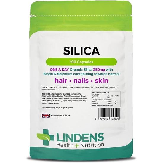 Lindens Silica For Hair & Nails 250mg Capsules