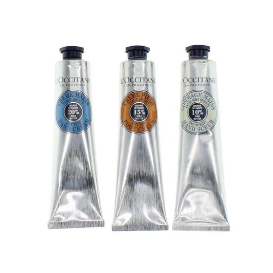 L'Occitane Hand & Foot Creams Set With Hand Scrub 3 x 75ml