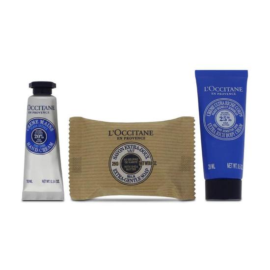 L'Occitane Shea Body Cream 20ml Hand Cream 10ml Soap Set
