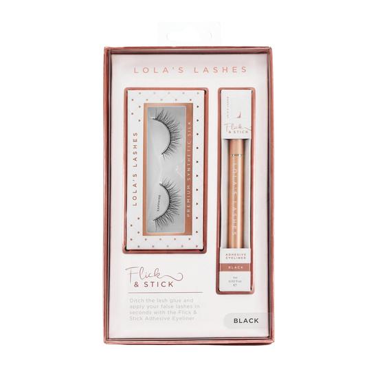 Lola's Lashes Flick & Stick Kit Sapphire With Black Liner
