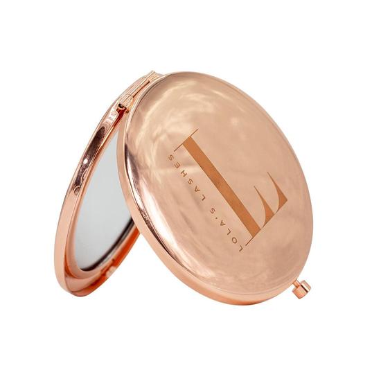 Lola's Lashes Rose Gold Compact Mirror