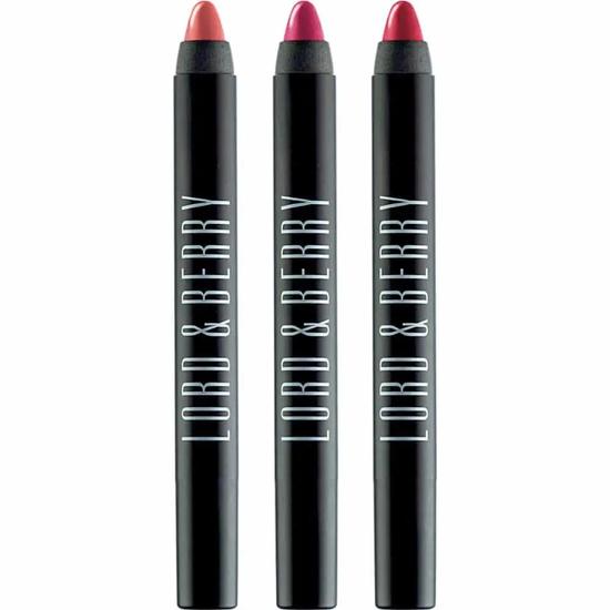 Lord & Berry 20100 Shiny Lipstick Pencil Kit Antique Pink, Fire, Flush