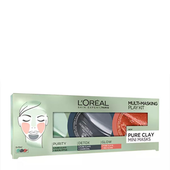 L'Oreal Paris Pure Clay Multi-Masking Face Mask Play Kit