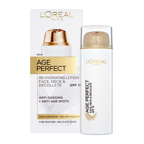 L'Oreal Paris Age Perfect Face Neck & Decollete SPF 15 Rehydrating Lotion 50ml