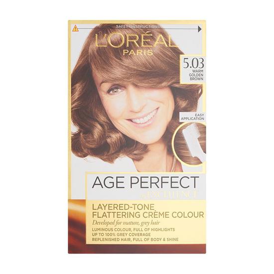 L'Oreal Paris Age Perfect Permanent Hair Dye Warm Golden Brown
