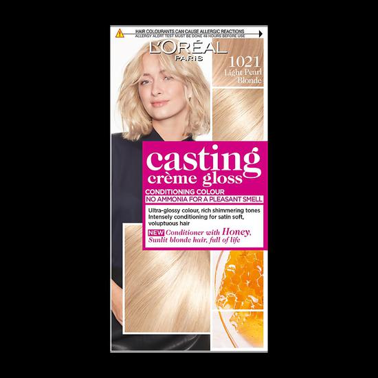 L'Oreal Paris Casting Creme Gloss Semi Permanent Hair Dye 1021 Light Pearl Blonde