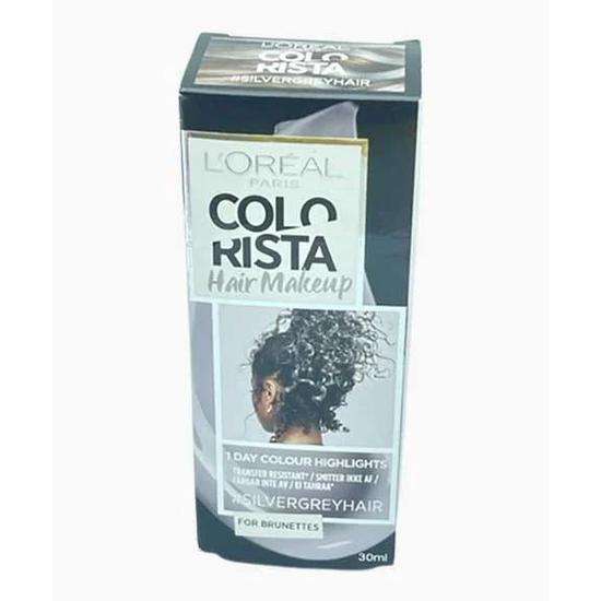 L'Oreal Paris Colorista Metallic Grey Hair Makeup For Brunettes