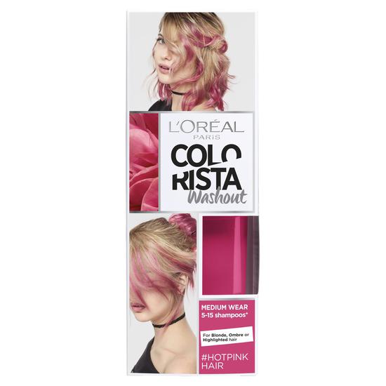 L'Oreal Paris Colorista Wash Out Hair Colour Hot Pink Neon