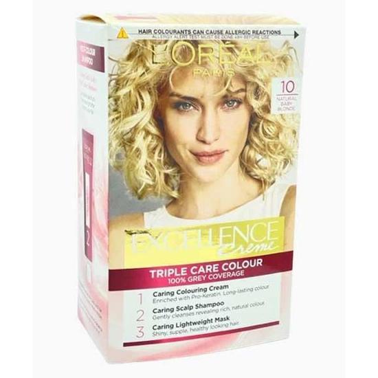 L'Oreal Paris Excellence Creme Triple Care Colour 10 Natural Baby Blonde